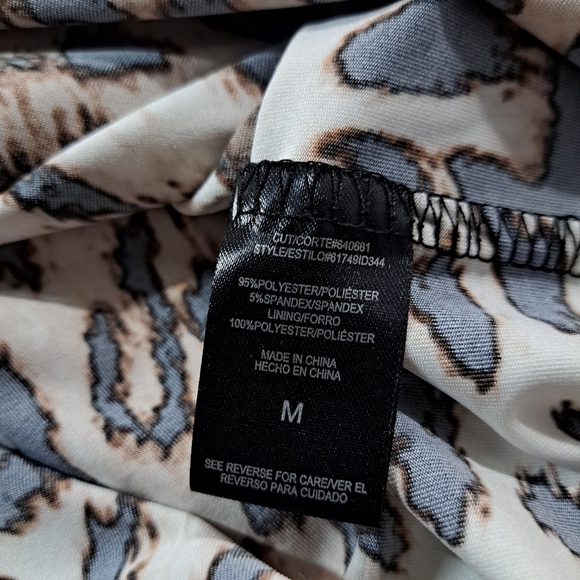 Juniors' HeartSoul Beaded Animal Print Mob Wife Dress Size M - Picture 9 of 9